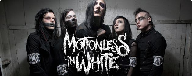 Authentic Motionless In White Full Band Photo Logo Slim Fit T Shirt S 