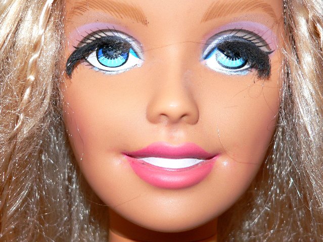 barbie with real eyelashes